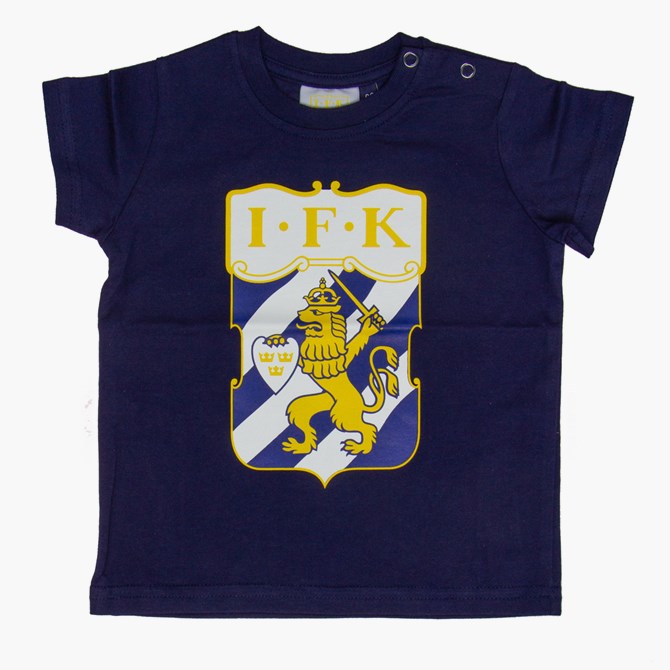 Baby T-Shirt Klubbmärke Färg Marin
