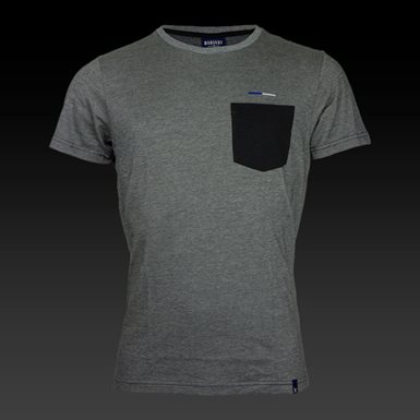 T-Shirt Rand Grå